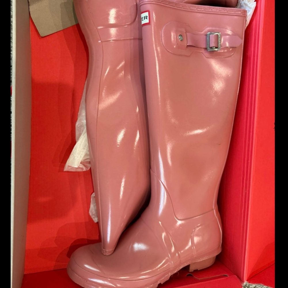 Pink Hunter Boots- tall